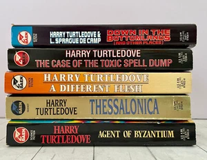Harry Turtledove Lot of 5 Alternative History ALL FIRSTS PBK BAEN VG 1990s - Picture 1 of 4