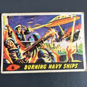 1964 bubble MARS ATTACKS  Printed in ENGLAND/UK card #6
