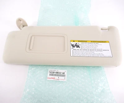 Parasol de conductor genuino OEM Toyota Lexus 74320-60D22-A0 con espejo retrovisor 2010-21 GX460 Foto 1 de 4