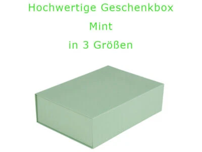 Geschenkkarton / Geschenkbox / Magnetbox UNI Mint in der Größe 23 x 23 x 11 cm  - Bild 1 von 2