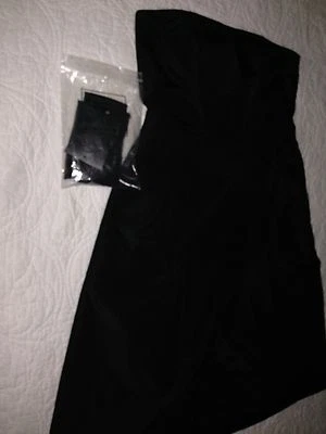 Vestido Ann Taylor Formal/Dama de honor Seda Tafetán Sin Tirantes - Negro Talla 2  Foto 1 de 4