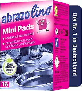 1 X 16 St. Reinigungskissen abrazo Mini-Pads Grill-Pads oder Topf- & Pfanne - Bild 1 von 1