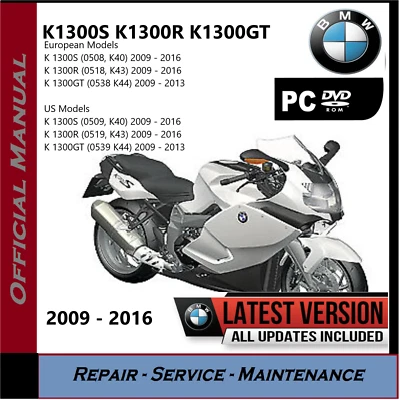 BMW K1300S Workshop Service Repair Shop Manual 2009 - 2016 K40 K 1300 S - Image 1 of 3
