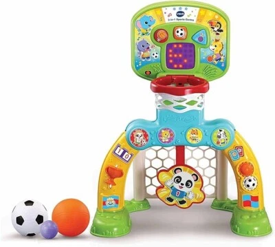 VTech 3-in-1 Sports Centre, Baby Interactive Toy with Colours and Sounds, Learni - Image 1 of 4