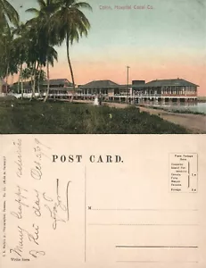 PANAMA COLON HOSPITAL CANAL CO. POSTAL ANTIGUA - Imagen 1 de 1