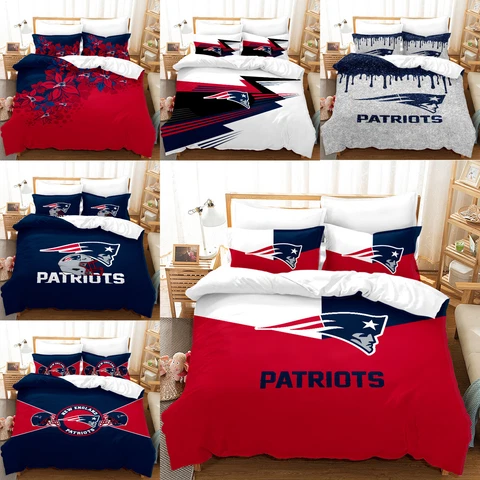 New England Patriots 3Pcs Bedding Set Duvet/Comforter Cover Soft Pillowcases Cover