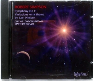 HYPERION Robert Simpson SYMPHONY #11 Matthew Taylor (CD, 2004, UK) CDA-67500 NM - Imagen 1 de 5