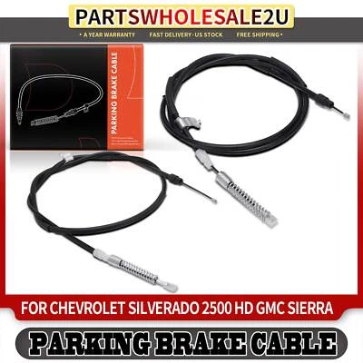 2x Cable de freno de estacionamiento lateral trasero para Chevy Silverado 2500 HD GMC Sierra 2500 HD Foto 1 de 4