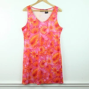 No Boundaries XL Dress Vintage Y2K Tropical Skater Surf Summer Rave Multicolor - Picture 1 of 8