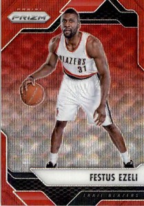 2016-17 Panini NBA Prizm Red Wave Prizm Festus Ezeli #275