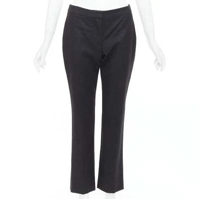 ALEXANDER MCQUEEN 2019 gris lana cónica bootcut pantalones IT38 XS Foto 1 de 4