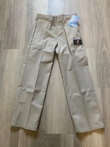 Dickies Boys Flat Front Pants Classic Fit Adjustable Waist Size 10 Husky - Picture 1 of 6