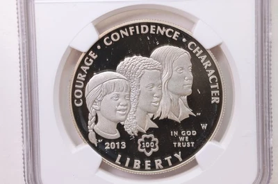 2013-W Girl Scouts Centennial., Silver Commemorative., NGC PF-69., Store #GMC020 - Image 1 of 3