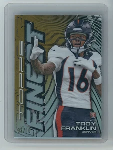2024 Topps Troy Franklin Rookie Mystery Gold Refractor 3/10 - Picture 1 of 2