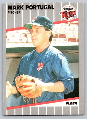1989 Fleer #123 Mark Portugal Minnesota Twins - Image 1 of 2