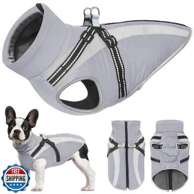Mosucoirl Warm Dog Coats Vest, Waterproof Dogs Jacket Reflective Fleece Pet W - Image 1 of 4