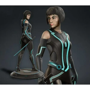 1/18 100mm 3D Print Model Kit Modern Space Beautiful Girl Fantasy Unpainted - Picture 1 of 3