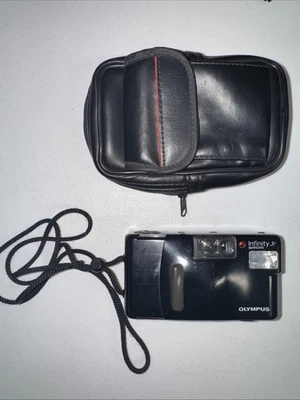 Cámara fotográfica compacta Olympus Infinity Jr. 35 mm flash probado funciona Foto 1 de 4