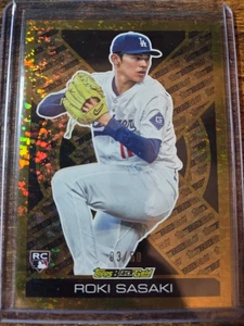 2025 Topps Update Roki Sasaki Black Gold Rookie RC Gold 3/50 SSP #BG-24 Dodgers - Picture 1 of 2