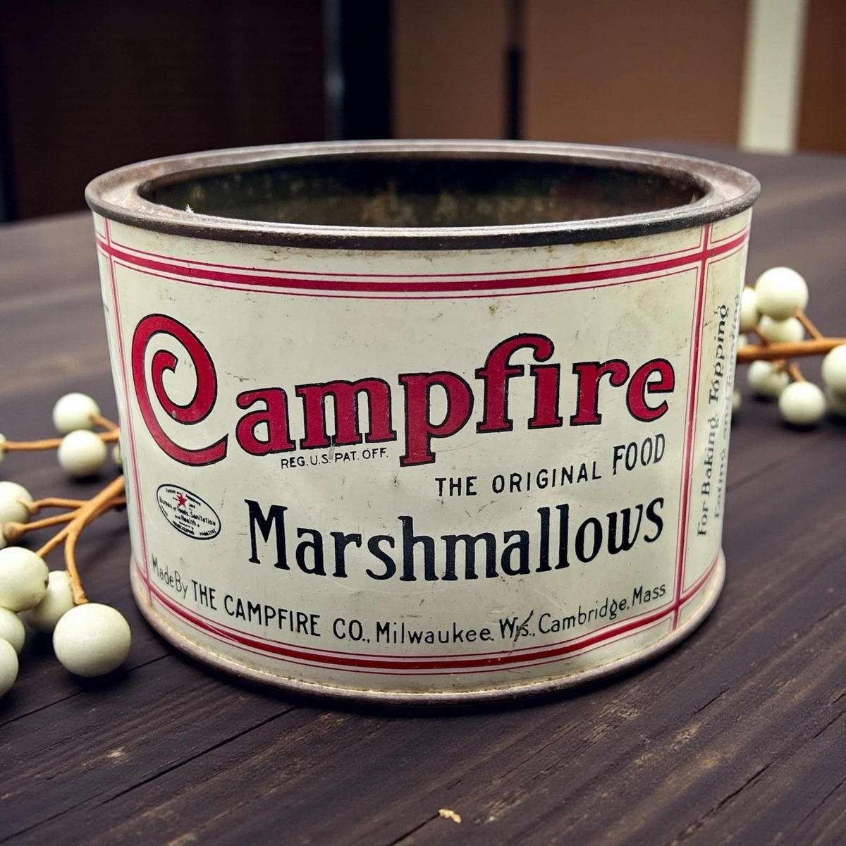 Campfire Marshmallow Tin for sale | eBay