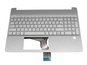 HP 15s-fq5000 original Tastatur inkl. Topcase DE (deutsch) silber/silber (Finger - Bild 1 von 2