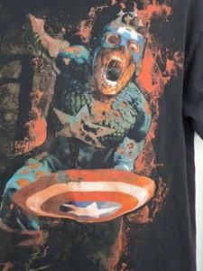Marvel Zombies Mad Engine Capitán América Camisa Promo Camiseta Grande No Muertos - Imagen 1 de 6