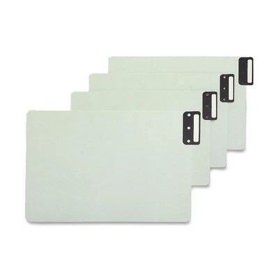 Smead 63235 Gray/green 100% Recycled Extra Wide End Tab Pressboard Guides With - Image 1 of 3