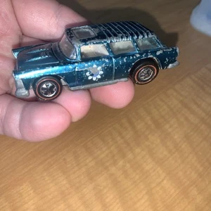 Vintage Hot Wheels Redline 1969 Classic Nomad Aqua Blue W/ White Interior - Picture 1 of 10