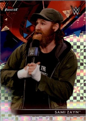 2021 Finest WWE X-Fractors #68 Sami Zayn - WS - Image 1 of 2