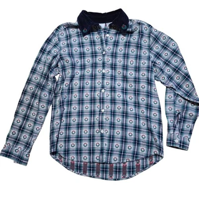 Vtg Bobbie Brooks Womens M Christmas Holiday Plaid Retro 90s Party Contrast Coll - Image 1 of 4