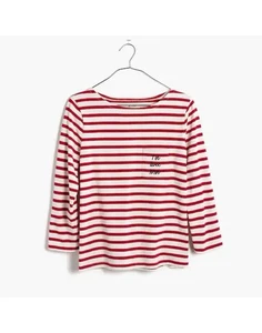 Camiseta Sezane X Madewell Toi Avec Moi Manga Larga Rayas Costera Francesa Talla M - Imagen 1 de 11
