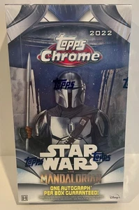 Brand New SEALED 2022 Topps Chrome Star Wars The Mandalorian Hobby Box - Picture 1 of 2