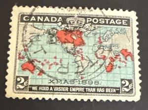 1898 Canada Imperial Penny Postage 2c Bright Blue Used - Picture 1 of 2