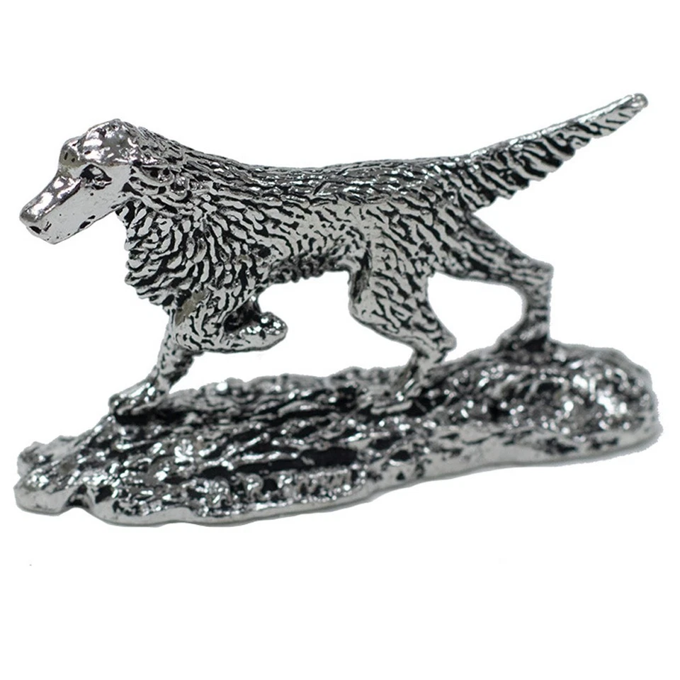 Pewter M Figurine Setter - Image 1 of 1