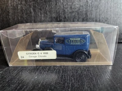 MOLUBRAY 1930 CITROEN C4 GARAGE RARE FRENCH MADE VINTAGE 1:43 DIECAST BLUE IOB - Image 1 of 4