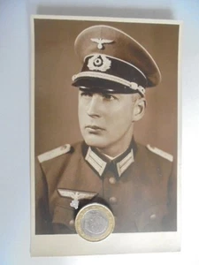 Foto Portrait Arno v. Schroeders Wehrmacht Atelier Neustettin Szczecinek - Bild 1 von 2