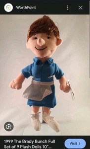 Vintage 9" Plush 1999 Alice Brady Bunch Promo Collectible Doll In Orig Packaging - Bild 1 von 10