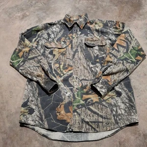 Cabelas Camo Hunting Shirt Mens Size M Medium Made in USA - Picture 1 of 9