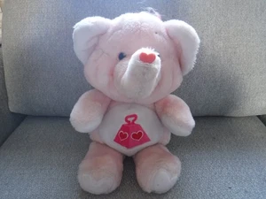 Care Bear Cousins LOTSA HEART Elephant 13" Plush 1984 Kenner Vintage pink - Picture 1 of 15