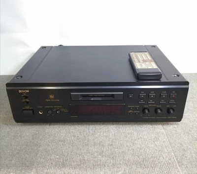 Denon DMD-1600AL MiniDisc Deck Recorder 24bit DSP ATRAC Remote Control Black - Image 1 of 4
