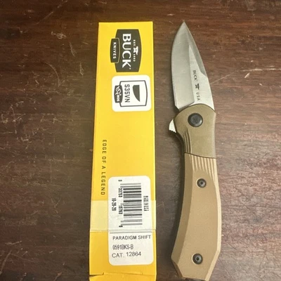 Buck Knives Paradigm Shift - Cuchillo plegable de liberación de refuerzo - Modelo 591BKS 12864 Foto 1 de 4