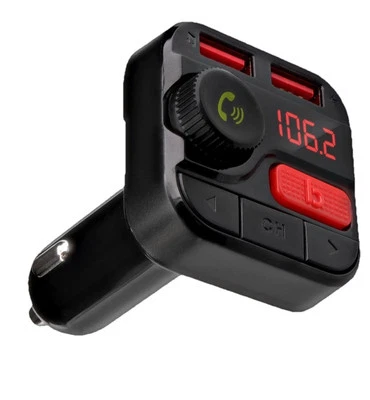 Monster LED Bluetooth Transmisor FM con 2 Puertos USB, 3.4 Amperios, 2 Puertos de Carga Foto 1 de 4