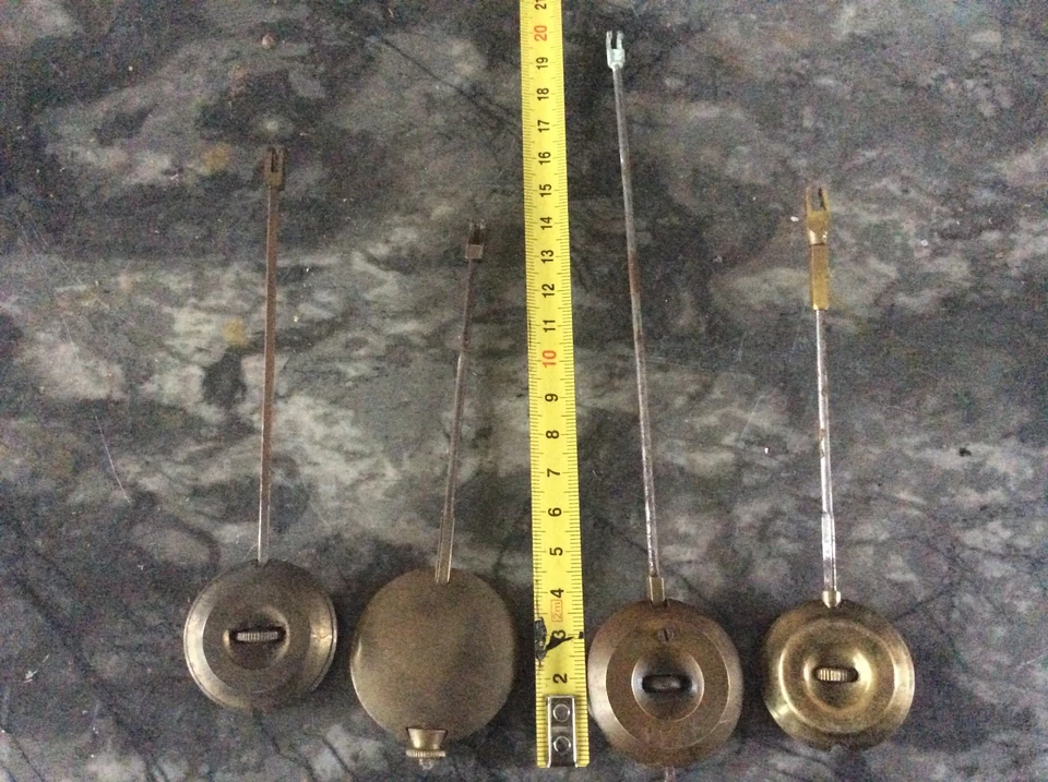 Lot de 4 Ancien balancier pendule mouvement de paris horloge 19ème - Photo 1/1