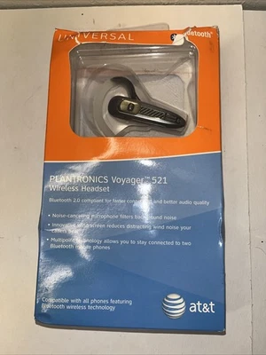 Plantronics Voyager 521 Gray Wireless Noise Cancelling Bluetooth In-Ear Headset - Image 1 of 2