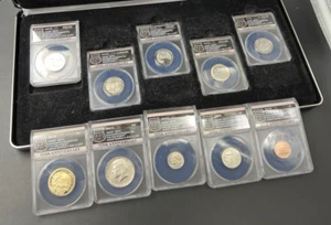 Complete 10 Coin 2017 S Enhanced Uncirculated Set ANACS EU70 FDOI First Day - Picture 1 of 21