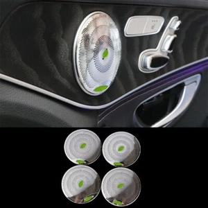 For 2016-22 Mercedes-Benz GLC Silver Steel Inner Door Horn Frame Cover Trim 4PCS - Imagen 1 de 8