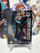 2022 2023 Damian Lillard Mosaic Give And Go 6 Insert Card Dame Bucks Trailblazer