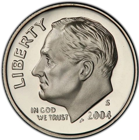 GEM PROOF 2004-S Roosevelt Dime San Francisco DEEP CAMEO 10c- Save on Multiple! Cover