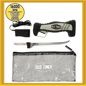 Old Timer 8" Blade Electric Fillet Knife – Rechargeable Lithium Ion Battery New - Picture 1 of 4