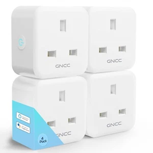 Smart Plug GNCC WiFi Stecker funktioniert mit Alexa Google Home Smart Steckdose 4er Pack - Bild 1 von 1